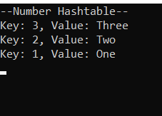 C# - Hashtable